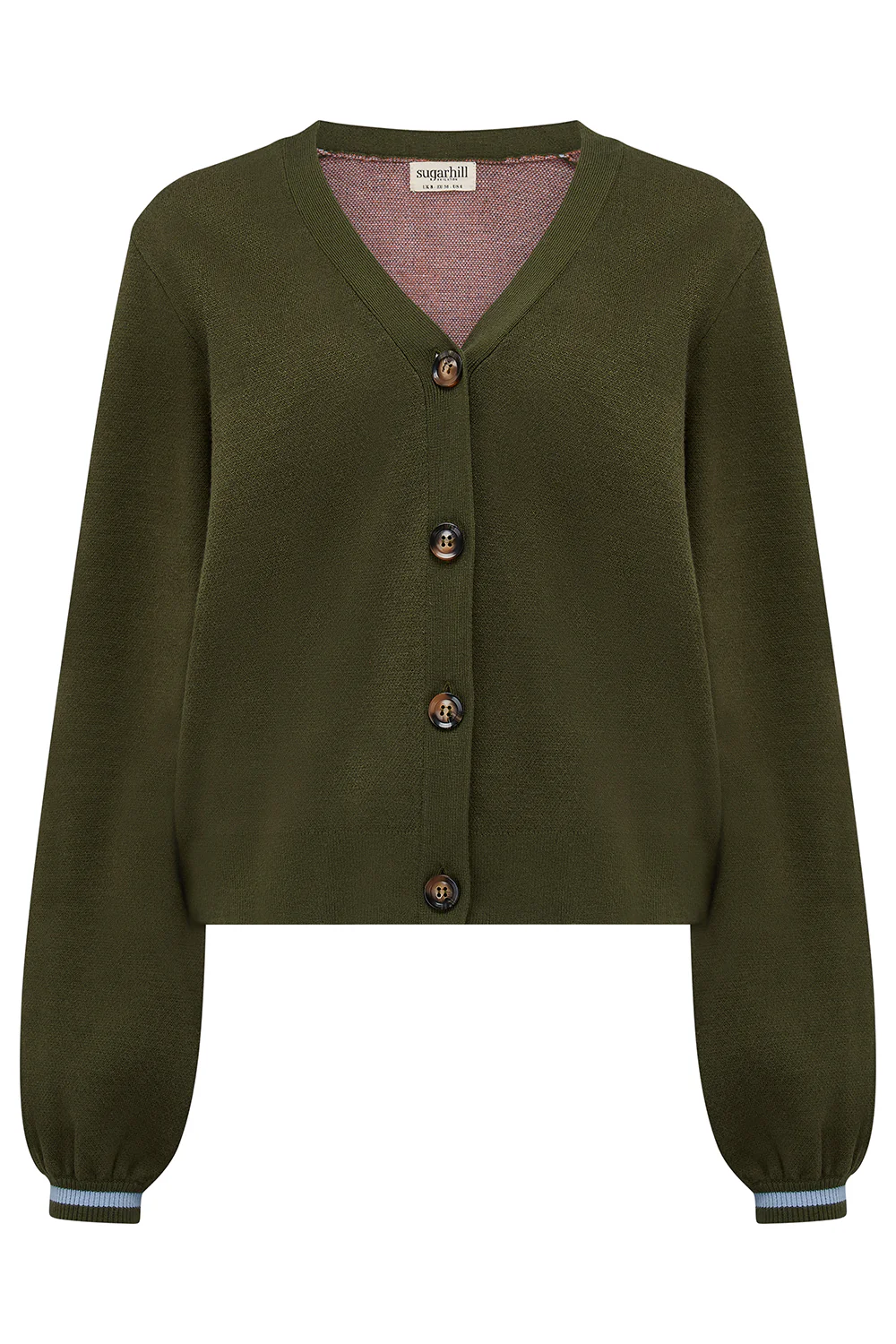 Adrian Cardigan - Khaki, Leopard Jungle - Image 6