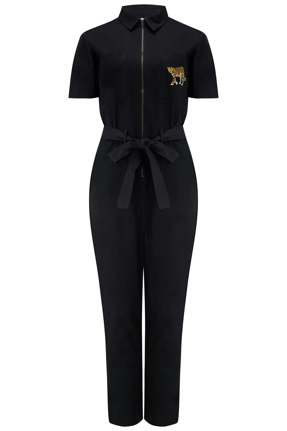 Billy Boilersuit - Black, Leopard Pocket - Image 7