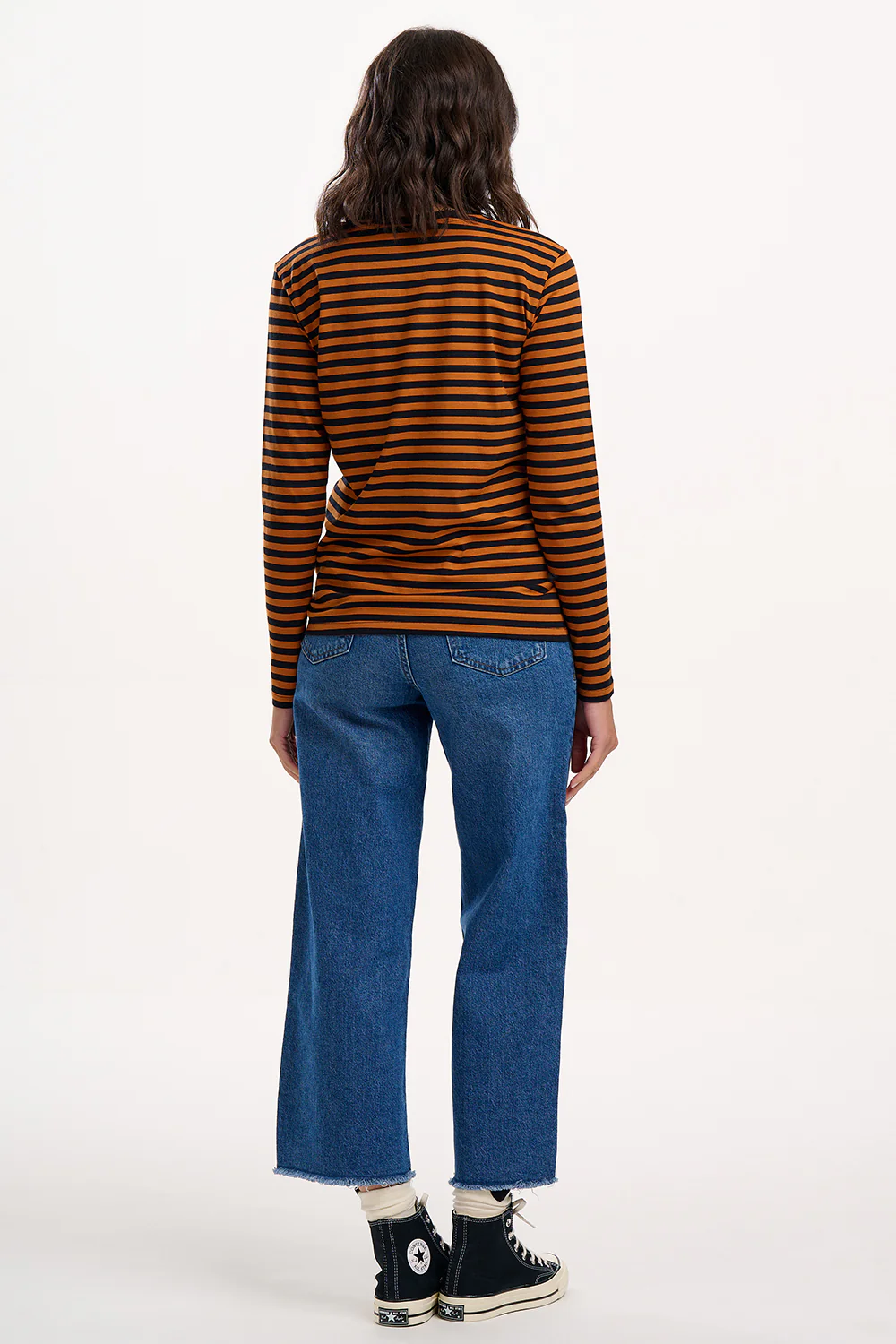 Brunswick Jersey Top - Brown/Black, Mushroom - Image 4