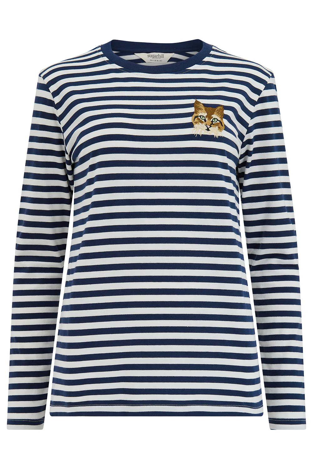Brunswick Jersey Top - Navy/Off White, Cat - Image 9
