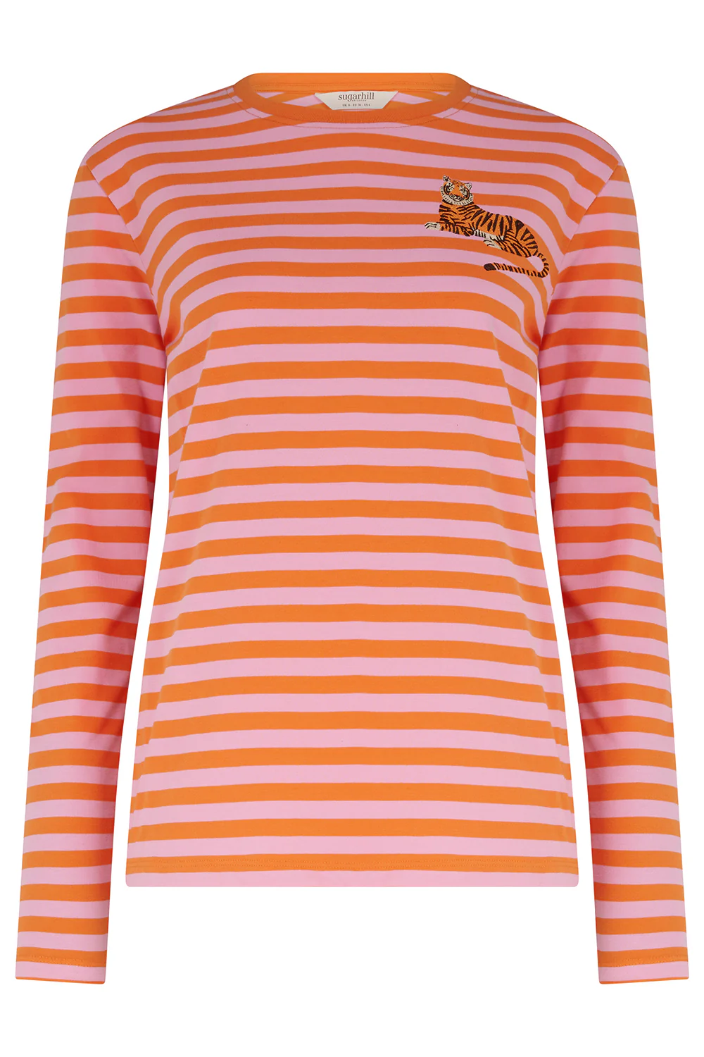 Brunswick Jersey Top - Orange/Pink Stripes, Tiger - Image 5
