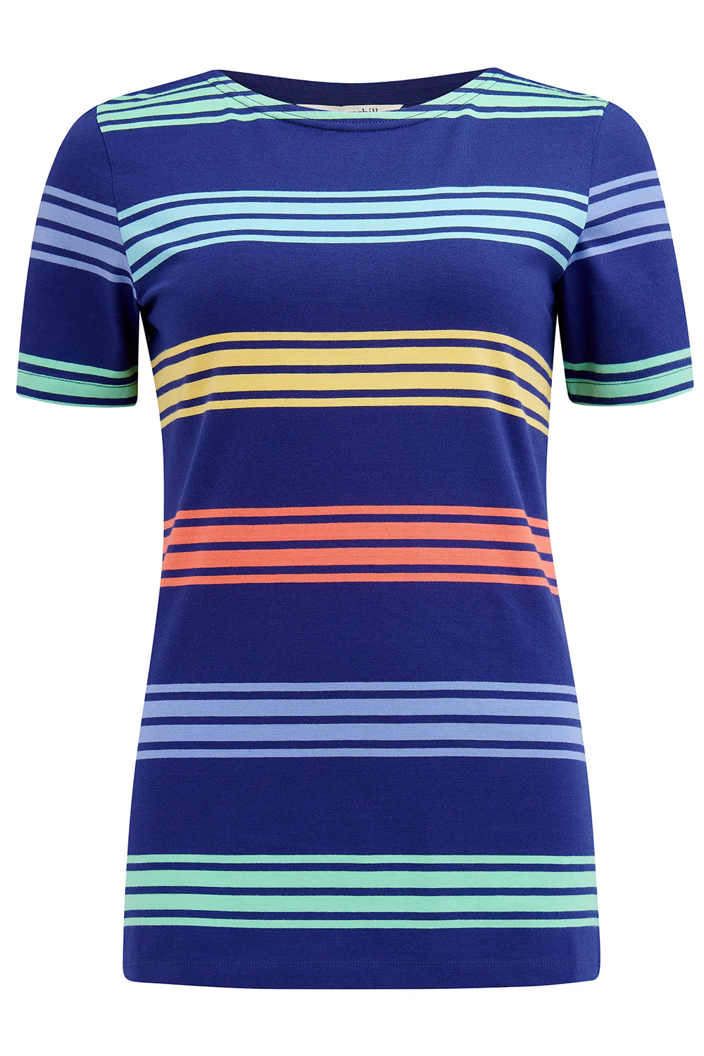 Cara Jersey Top - Navy, Malibu Stripe - Image 5