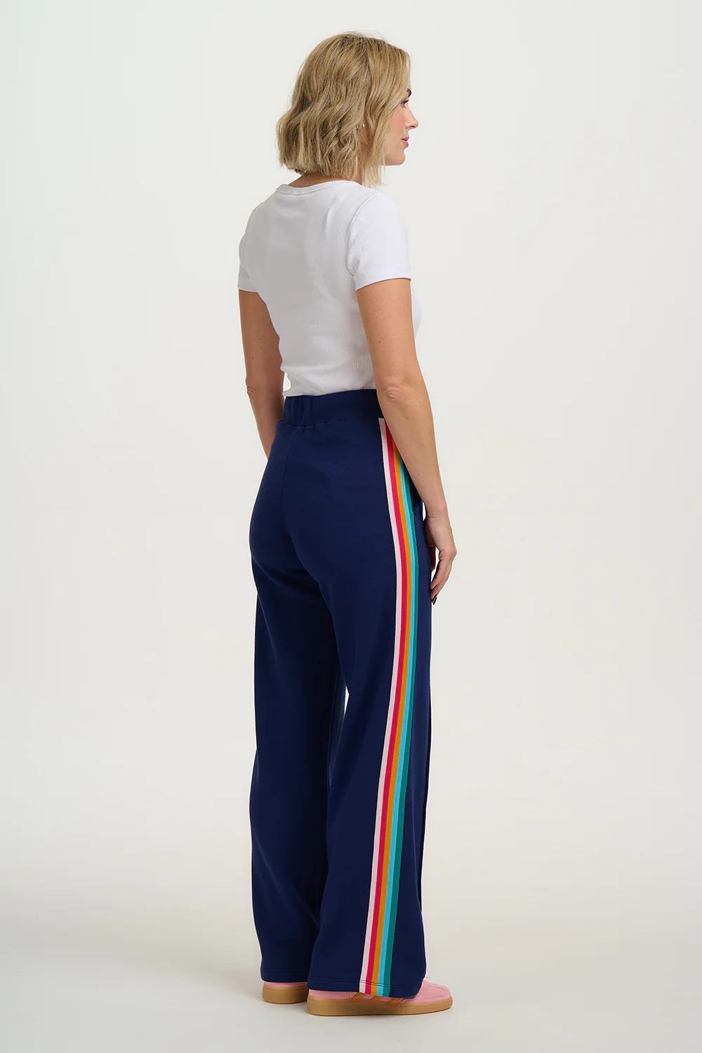 Enya Joggers - Navy, Rainbow Trim - Image 5