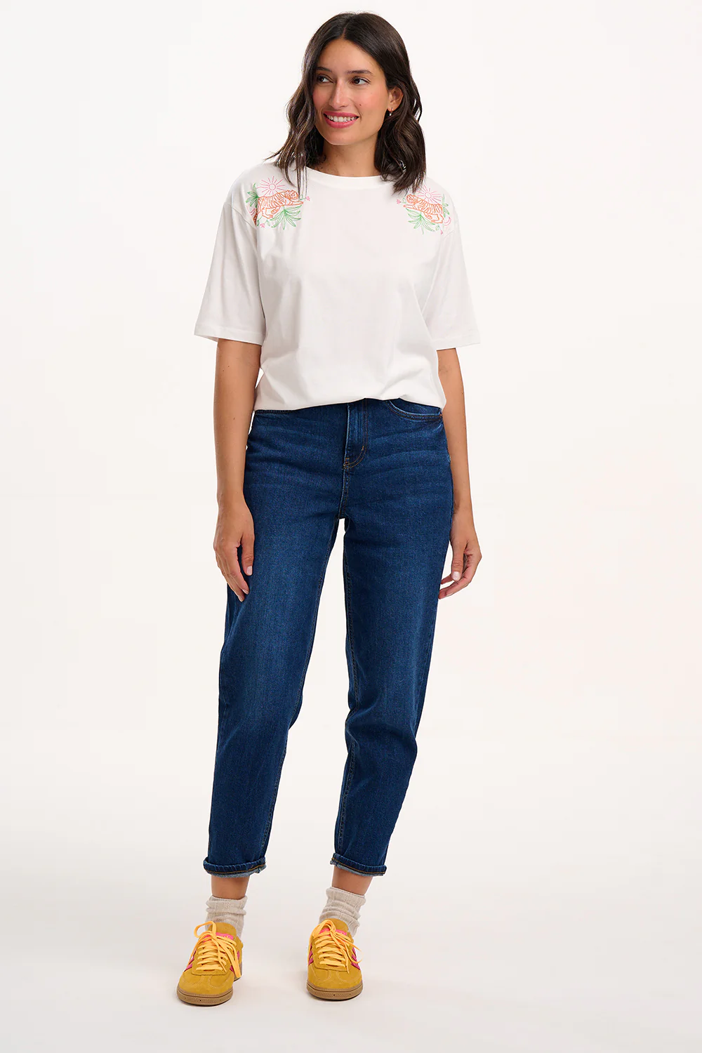Kinsley Relaxed T-Shirt - Off White, Tropic Tiger - Image 3