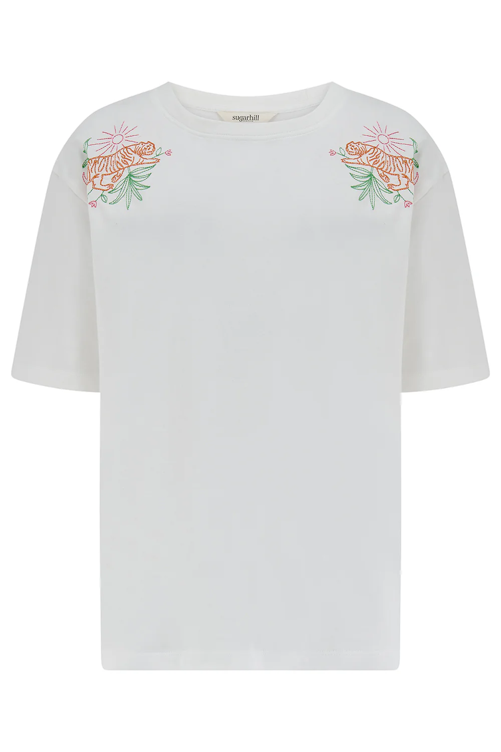 Kinsley Relaxed T-Shirt - Off White, Tropic Tiger - Image 5