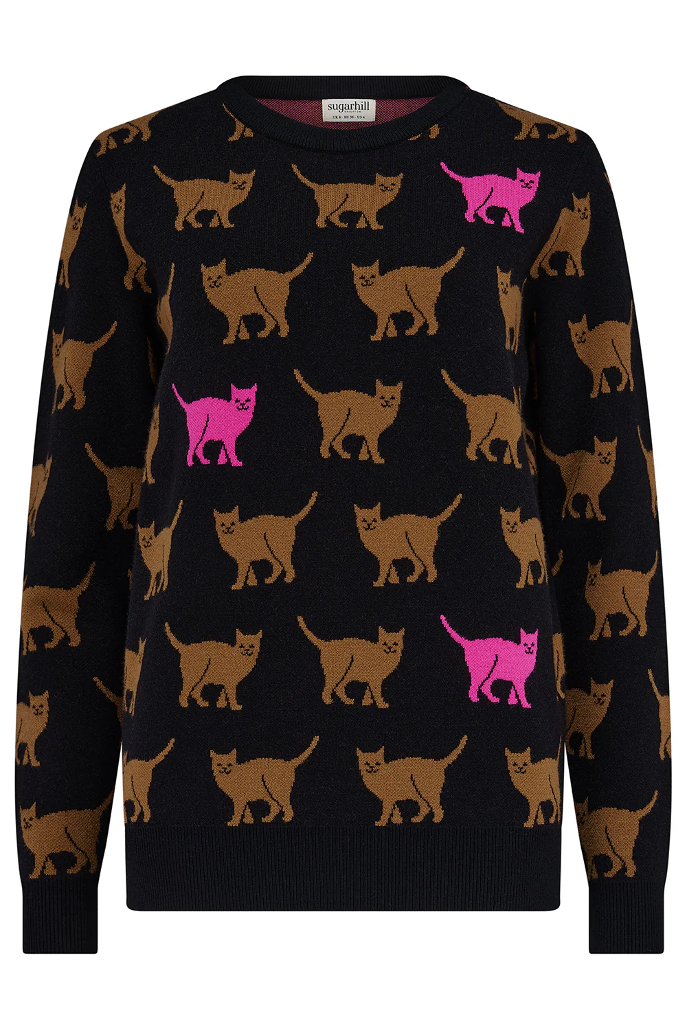 Lizzie Jumper - Black, Cat Repeat - Image 5