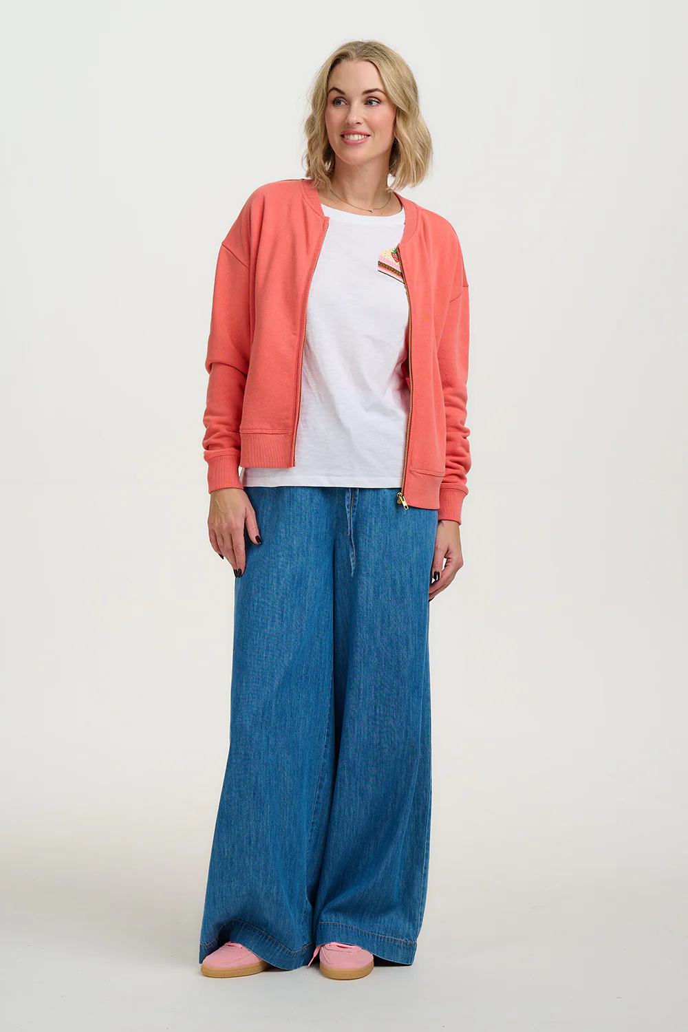 Lola Bomber - Coral - Image 4