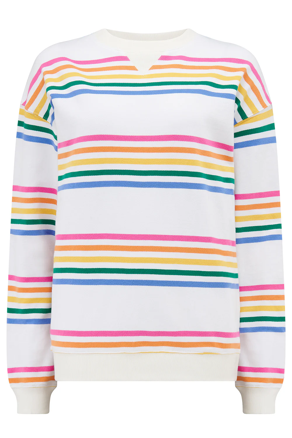 Lucia Sweatshirt - Off-White/Multi, Stripes - Image 5
