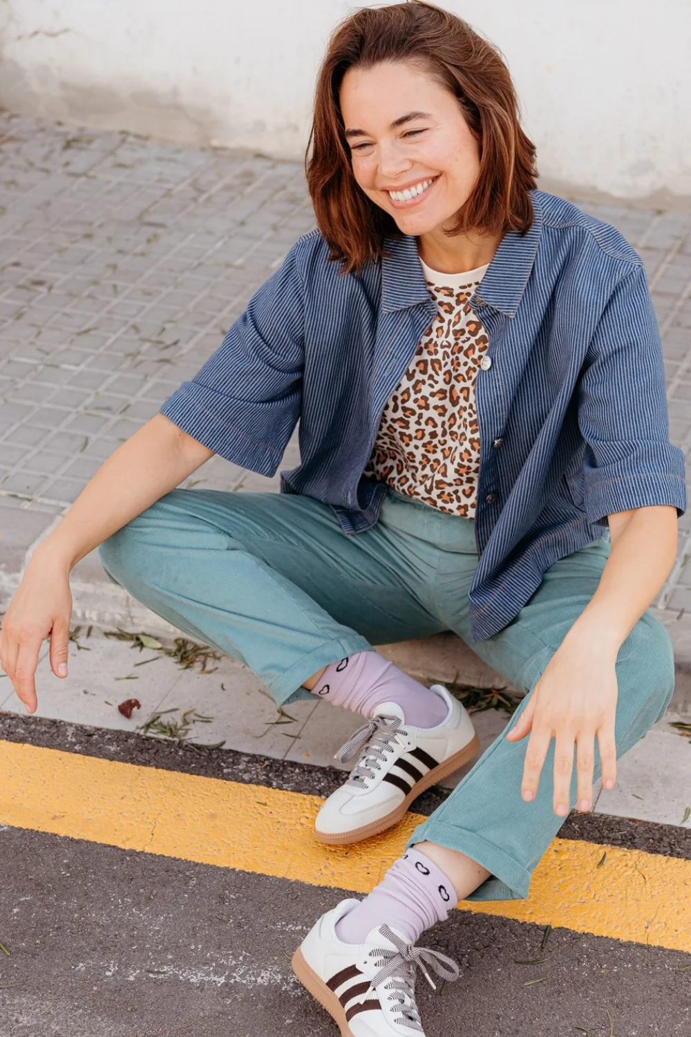 Maggie T-Shirt - Cream, Classic Leopard - Image 5