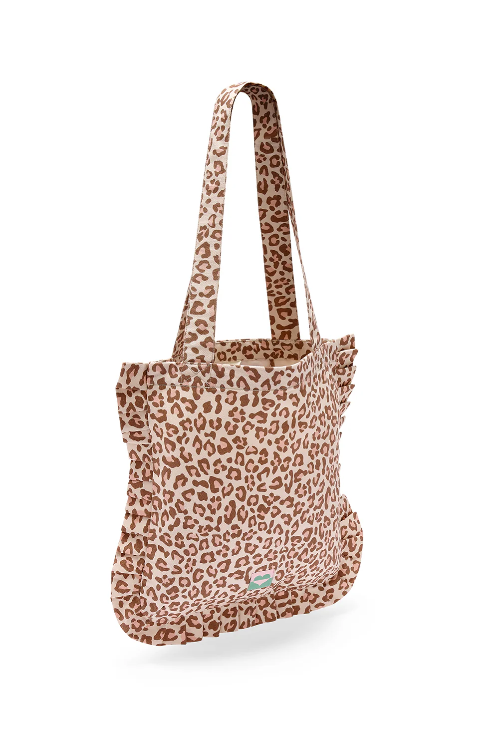 Monica Frill Tote - Stone, Classic Leopard - Image 4