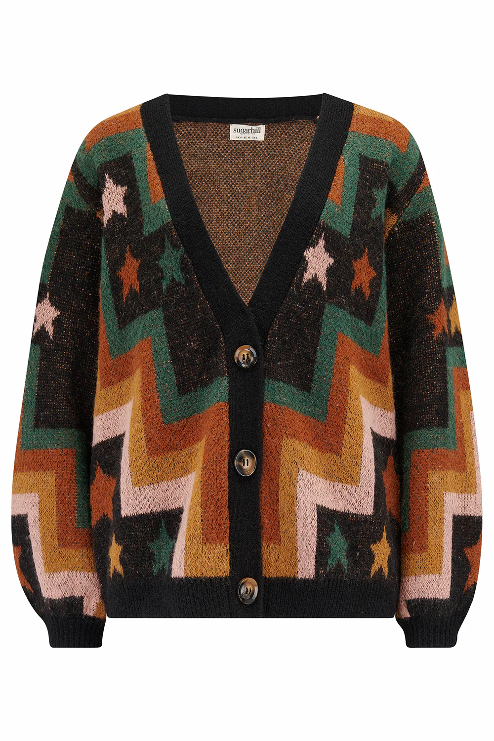 Morganna Cardigan - Multi, Chevron & Stars - Image 7