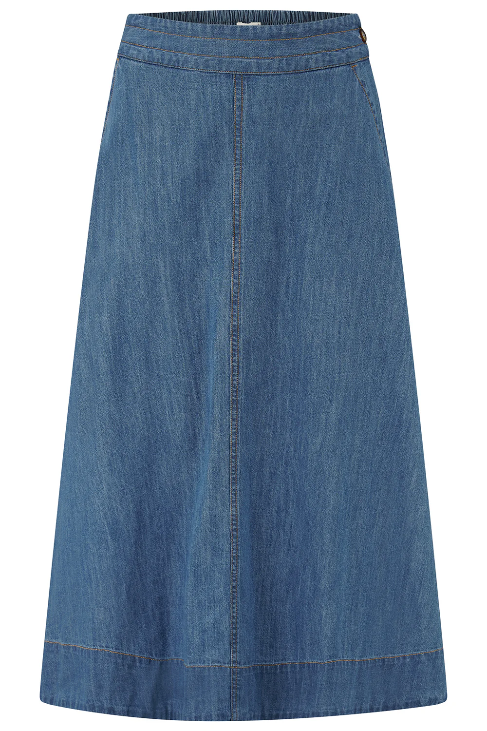 Orianna Skirt - Mid-Blue Denim - Image 6