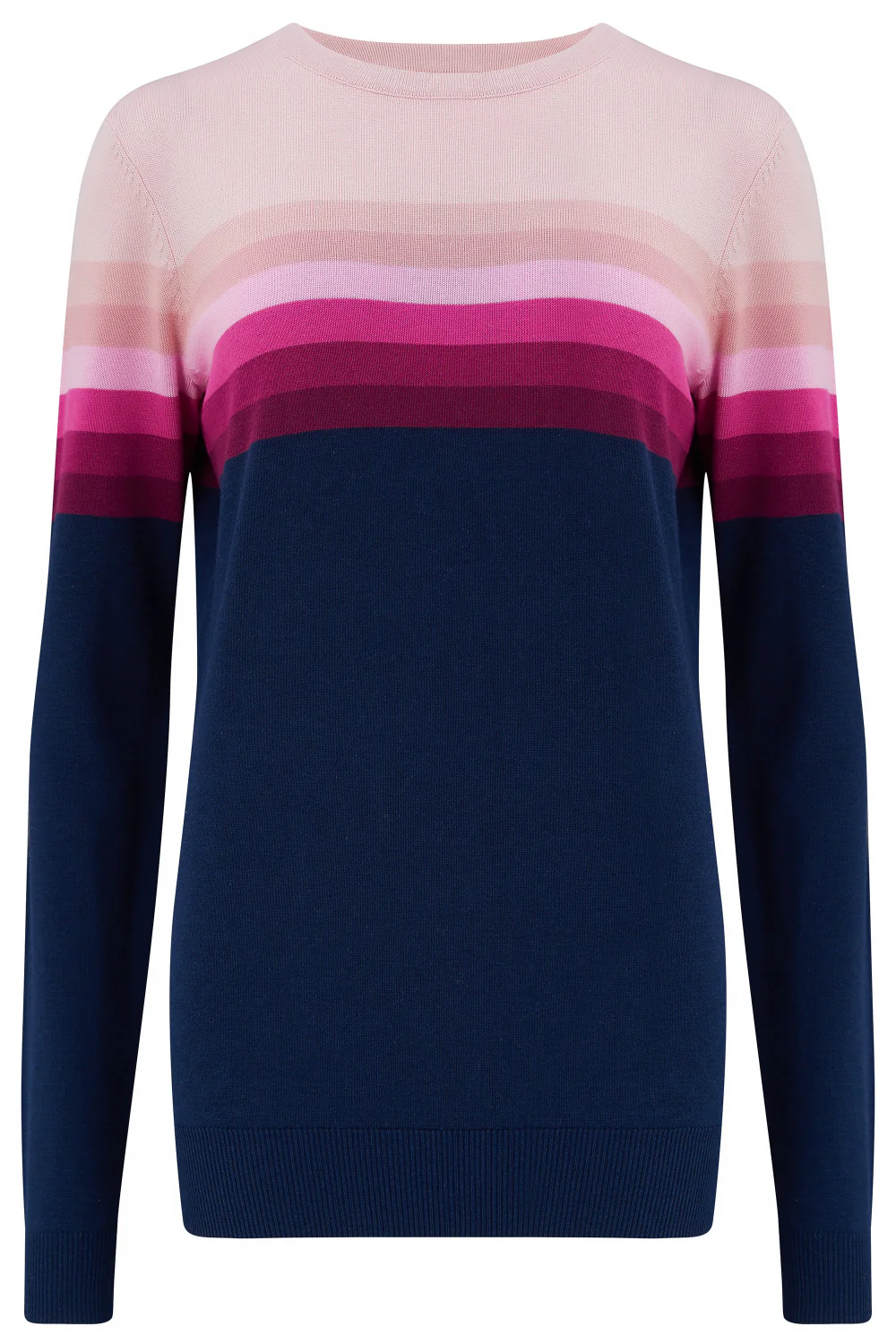 Rita Jumper - Navy, Pink Gradient Stripes - Image 6
