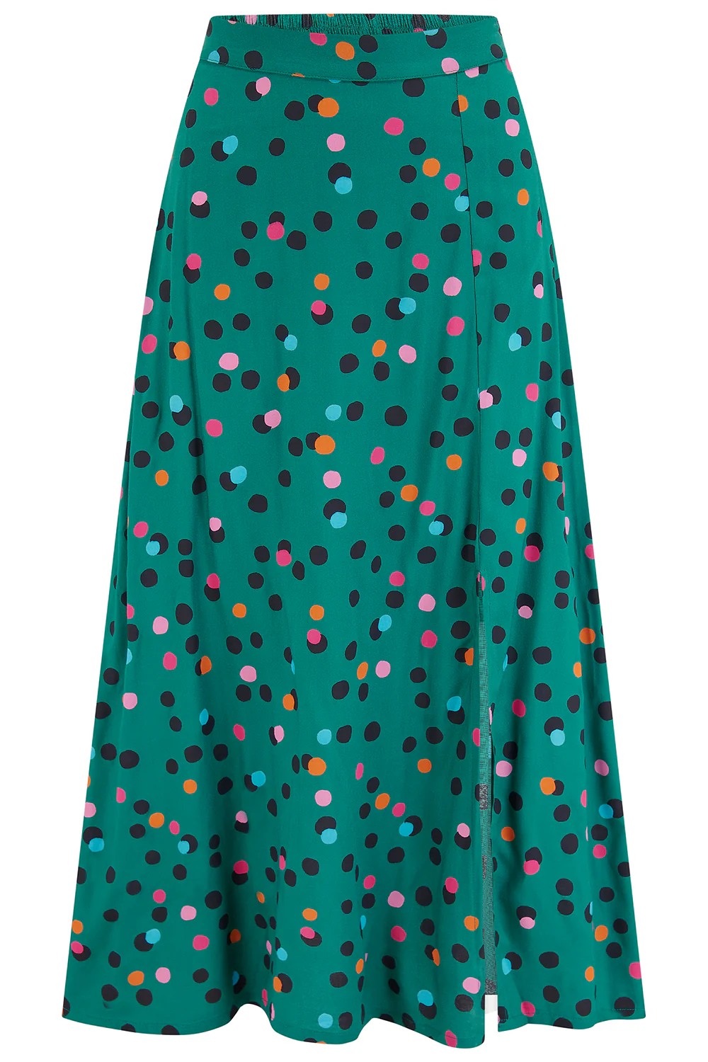 Rosalind Skirt - Green, Rainbow Dappled Spot - Image 5